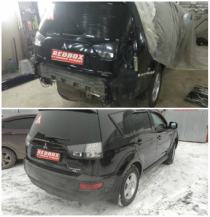 Замена и покраска бампера и крышки багажника Mitsubishi Outlander